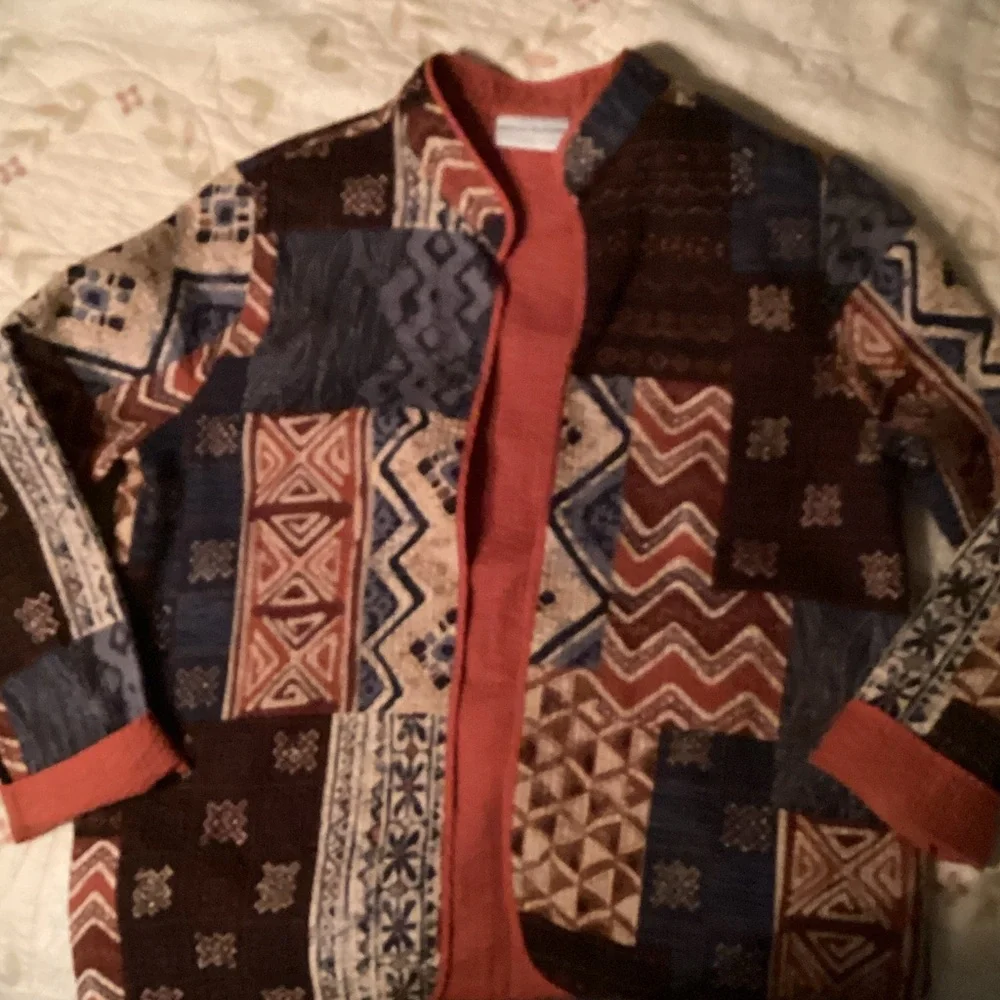 Alfred Dunner Multicolor Patchwork Jacket - Picture 3 of 5